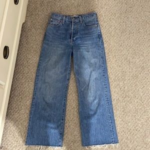 The Farrah high rise wide leg Jean